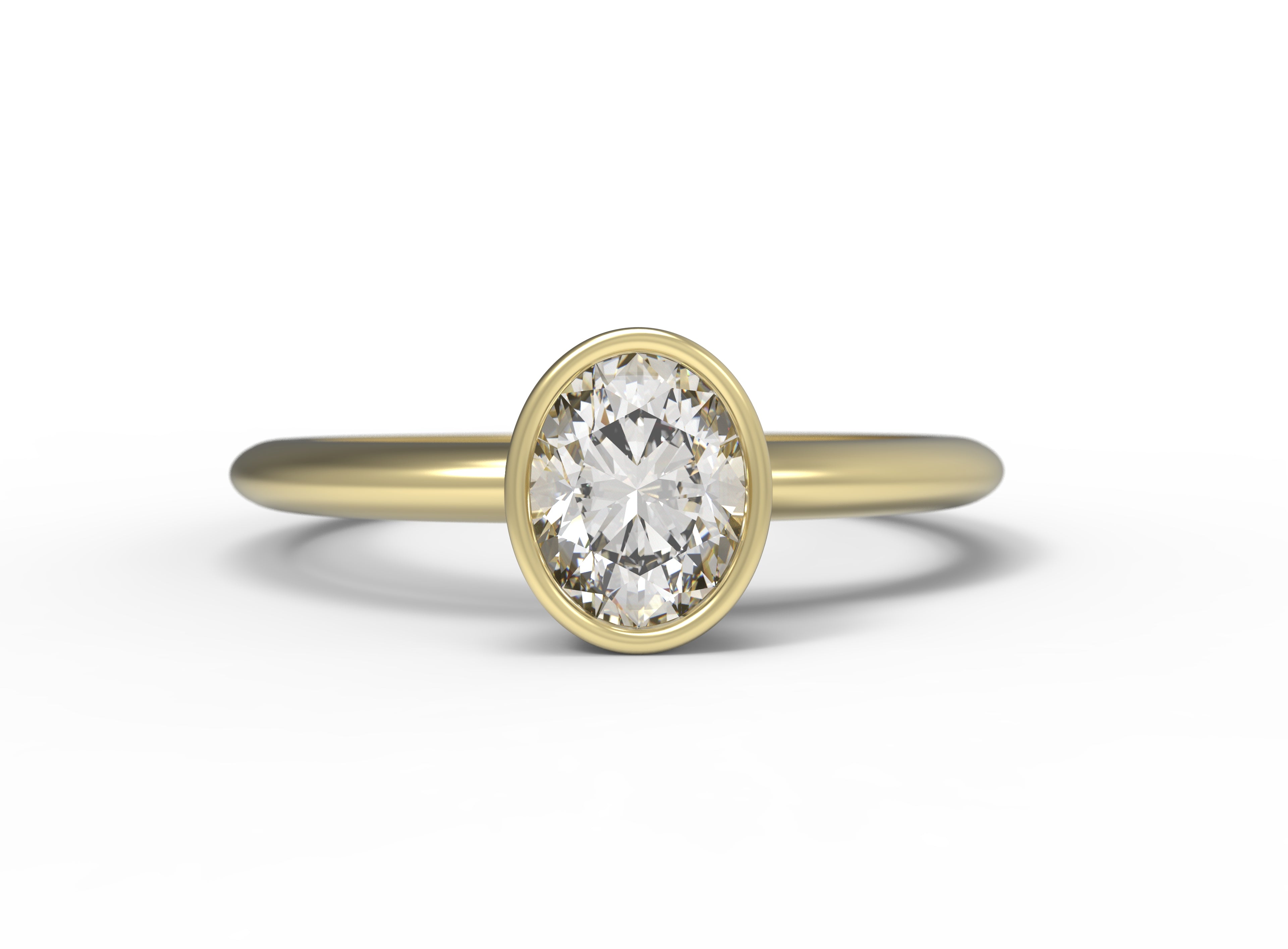 Isla Carat Oval Solitaire Diamond Engagement Ring – Fluid