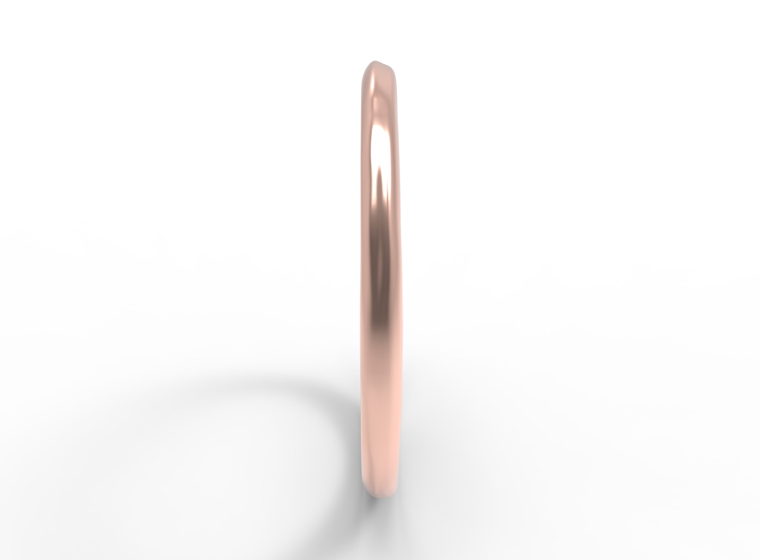 Close up of the Vines womens wedding band by Fluid Jewellery in rose gold 2