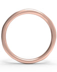 Close up of the Vines womens wedding band by Fluid Jewellery in rose gold 3