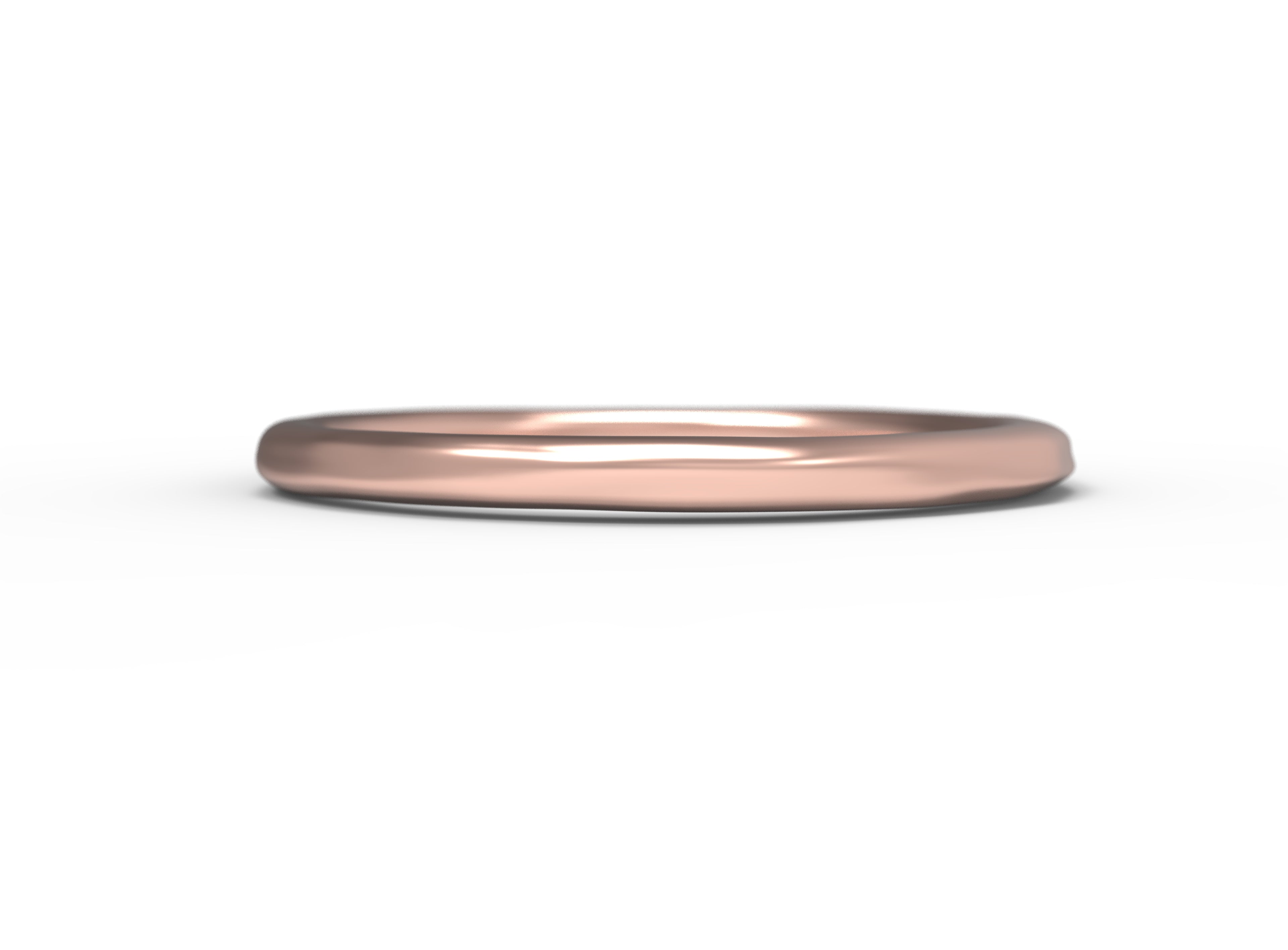 Close up of the Vines womens wedding band by Fluid Jewellery in rose gold